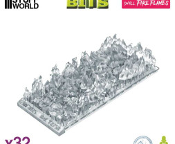 3D Printed Set Small Fire Flames – 3D tlačené malé plamene (24 ks)