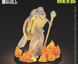 3D Printed Set Small Fire Flames – 3D tlačené malé plamene (24 ks)