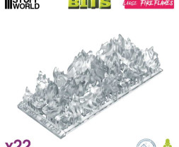 3D Printed Set Large Fire Flames – 3D tlačené malé plamene (22 ks)