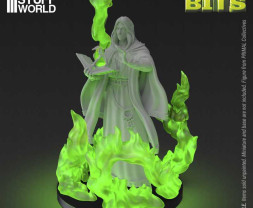 3D Printed Set Fire Spells – 3D tlačené ohňové efekty (22 ks)