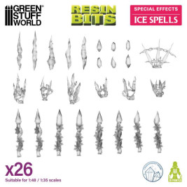 3D Printed Set Ice Spells – 3D tlačené ľadové efekty (26 ks)