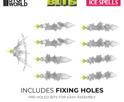 3D Printed Set Ice Spells – 3D tlačené ľadové efekty (26 ks)
