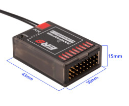 Prijímač RadioMaster ER8 2.4GHz ELRS PWM