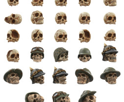 3D Printed Set Battlefield Resin Skulls – 3D tlačené lebky (1000 ks)