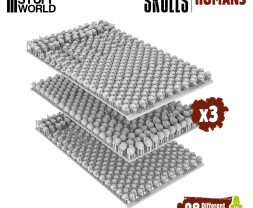 3D Printed Set Battlefield Resin Skulls – 3D tlačené lebky (1000 ks)