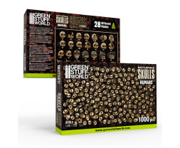 3D Printed Set Battlefield Resin Skulls – 3D tlačené lebky (1000 ks)