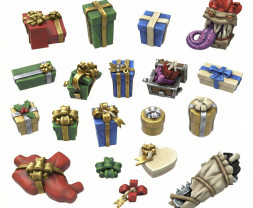 3D Printed Set Gift Boxes – 3D tlačené darčeky (22 ks)