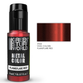 Vivid Metallic Paint – Flameflare Red (17 ml)