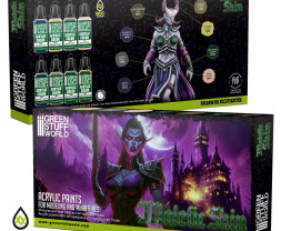 Acrylic Paint Set – Malefic Skin (8× 17 ml)