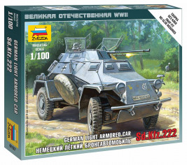1:100 Sd.Kfz. 222 Leichte Panzerspäwagen