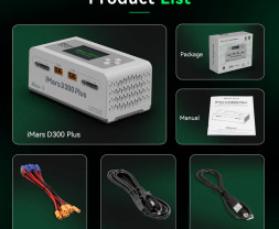 GensAce Imars D300 Plus G-Tech Dual Channel AC/DC 300W/700W nabíjač/vybíjač (biely)