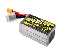 Gens ace LiPo Tattu R-Line V6 - 6S 1480mAh 22,2V 6S1P ST (160C) XT60 Plug