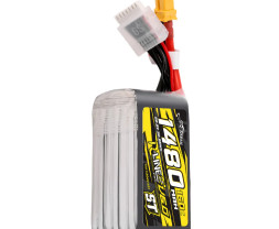Gens ace LiPo Tattu R-Line V6 - 6S 1480mAh 22,2V 6S1P ST (160C) XT60 Plug