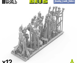 3D Printed Set Standing Candle Holders – 3D tlačené svietniky (12 ks)