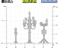 3D Printed Set Standing Candle Holders – 3D tlačené svietniky (12 ks)