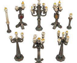 3D Printed Set Standing Candle Holders – 3D tlačené svietniky (12 ks)