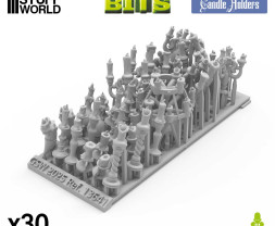 3D Printed Set Candle Holders – 3D tlačené svietniky (30 ks)