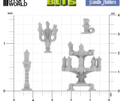 3D Printed Set Candle Holders – 3D tlačené svietniky (30 ks)
