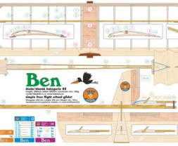 Hiesbök Ben – školský klzák A3, rozpätie 880 mm