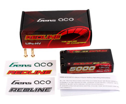 GENS ACE LiPo Redline Series 2.0 - 2S 5000mAh 7,6 V High Voltage 2S1P (140C)