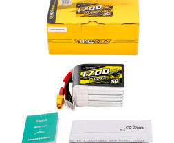 Gens ace LiPo Tatt R-Line V6 - 6S 1700mAh 22,2 V 6S1P SQ (160C) XT60 Plug