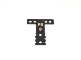 PN Racing Mini-Z MR03/MR04 MM Spring Steel T-Plate #3 (Black)