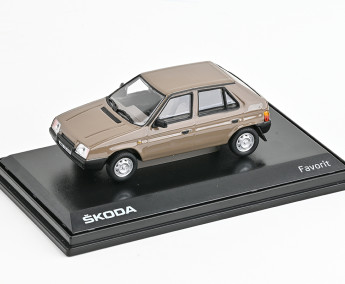 1:43 Škoda Favorit 136L (1988) - Hnedá Kamenná