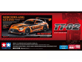 1:10 Mercedes-AMG GT3 EVO (Orange Painted Body) TT-02 Chassis (stavebnica)