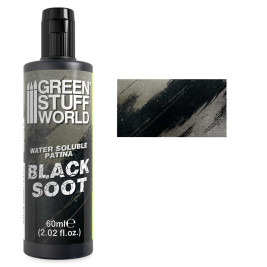 Water Soluble Patina Black Soot 60ml - patina rozpustná ve vodě