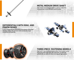 1:18 2,4GHz 4WD High speed car (RNR) super truggy pestrobarevná