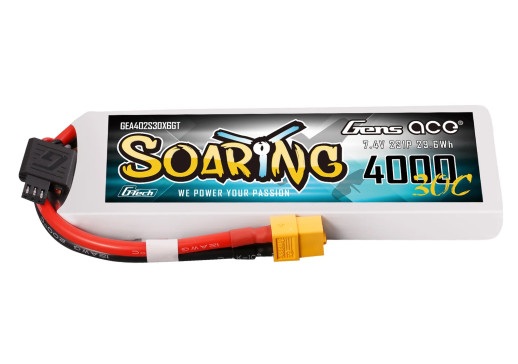 GENS ACE SOARING LIPO - 2S 4000 mAh (30C) s konektorem XT60