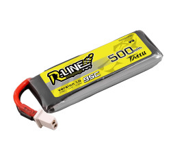 GENS ACE LIPO TATTU R-Line FPV serie - 1S 500mAh 1S1P (95C) Version s BT 2.0 konektorem