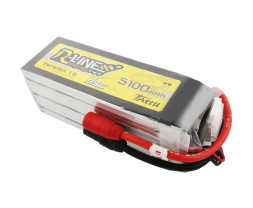 Gens Ace LiPo Tattu R-Line FPV serie - 6S 5100mah 22.2V (95C) s AS150 konektorem
