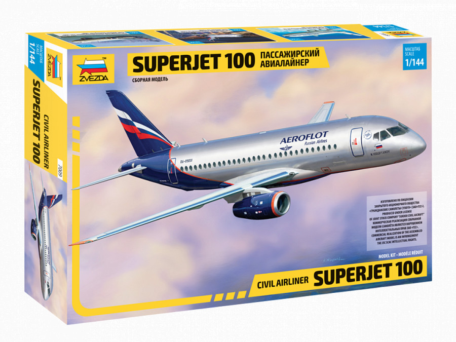 Náhľad produktu - 1:144 Civil Airliner Suchoj Superjet 100
