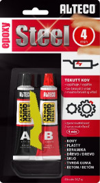 ALTECO – 4-minútové epoxidové lepidlo s kovovým plnidlom (2× 57 g)