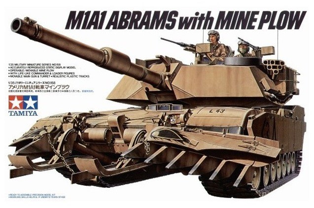 Náhľad produktu - 1:35 M1A1 Abrams with Mine Plow