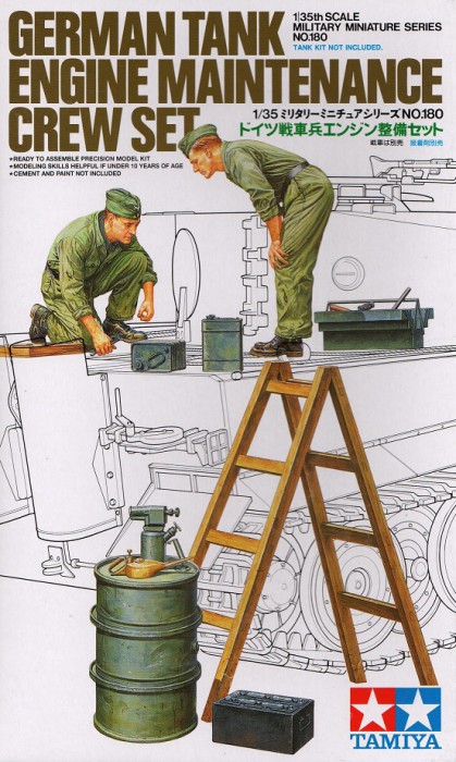 Náhľad produktu - 1:35 German Tank Engine Maintenance Crew Set (WWII)