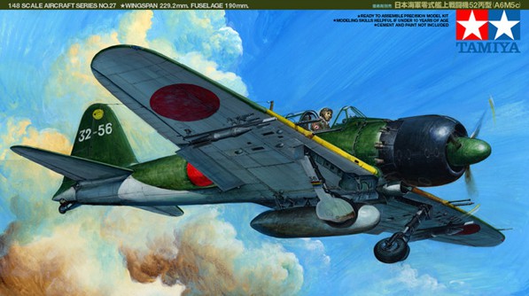 Náhľad produktu - 1:48 Mitsubishi A6M5c Zero Fighter (Zeke)