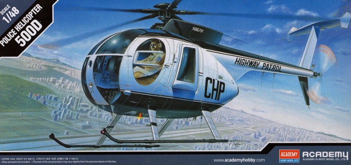 Náhľad produktu - 1:48 Hughes 500D Police Helicopter 
